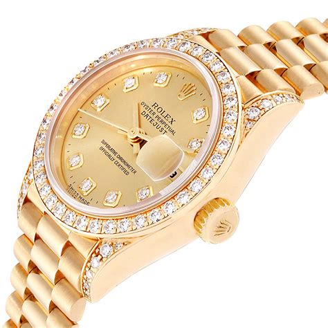 gold rolex lady